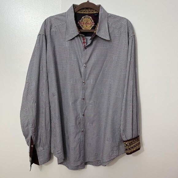 Robert Graham Flip Cuff Geometric Print Button‎ Down Size 2XL - Picture 1 of 8
